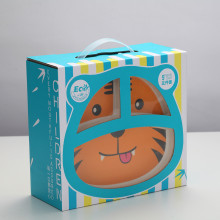 5 Piece Tiger Bamboo Meal Tableware Set