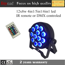 Mini 12pcsx8w led par light 4in1/5in1/6in1 led stage light led par can