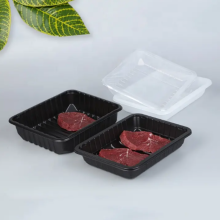 Blister Supermarket Black PP Disposable Food Fruit Tray