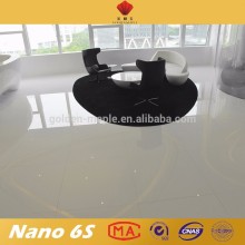 12mm thick white artificial stone tile micro crystal glass