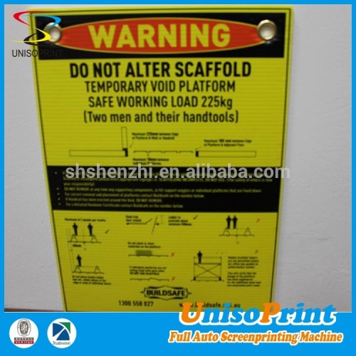 Custom design print warning signage