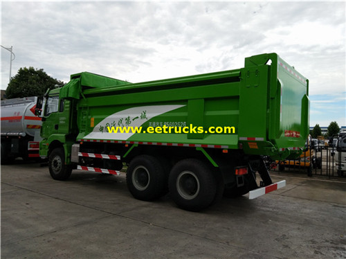 SINTOTRUK 15 Ton 6x4 sharar gida ya bushe manyan motoci