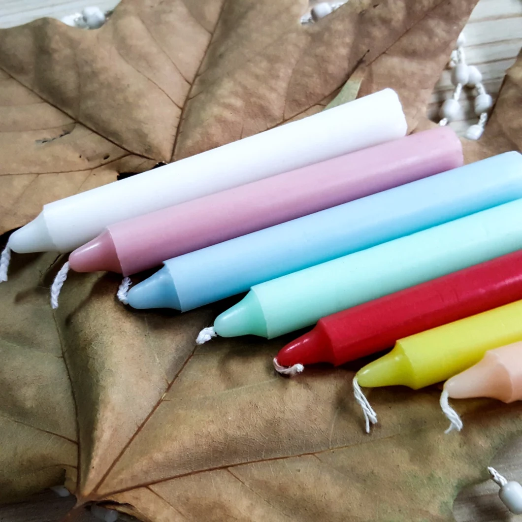 Flameless Colorful Stick Pillar Candles Party