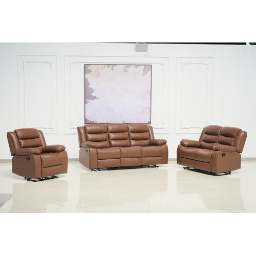 Modern sectional sofa leather recliner sofa set