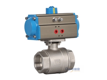 2 Piece ball valves with Pneumatic Actuator