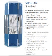 Volkslift Diamond Cabin Panorama Elevator Lift Sino-Germany Joint Venture