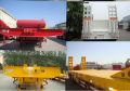 60 Ton gooseneck semi-trailer katil rendah