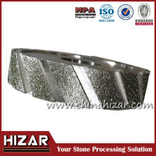 Electroplated diamond high profile carbon wheels for marble