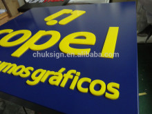 3D LED illuminated customized metal acrylic sign board lightbox light signs