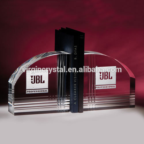 Crystal bookend for book stand crystal office stationery