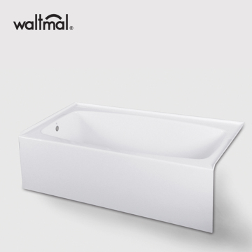 Fiberglass Soaking Oval Alcove Whirlpool Bathtub