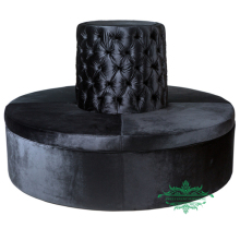 Party Event Decor: Suede Cover Round Sectional Sofa