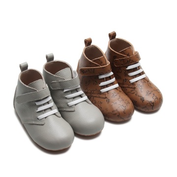 Printing Leather Unisex Children Boots