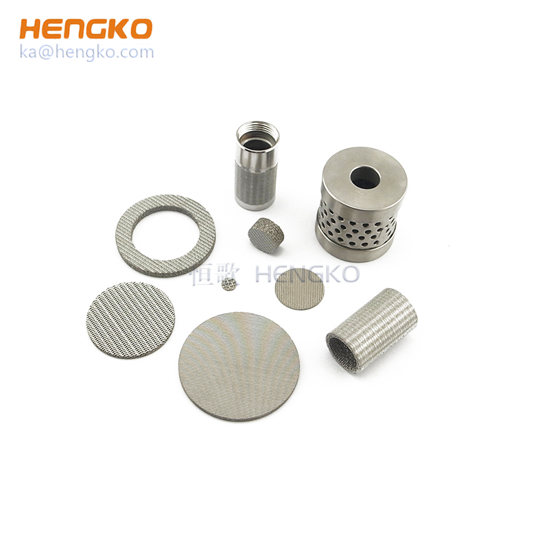 0.5 2 10 20 50 Microns Bronze Stainless Steel 304/316L Sintered Porous metal filter  for oil filter or industry system