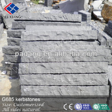 G685 black basalt natural kerbs, nature stone kerb