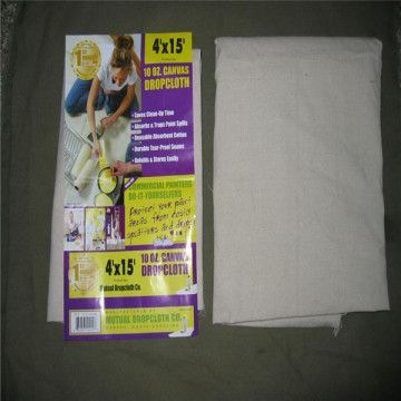 8OZ Canvas drop cloth for interior finish