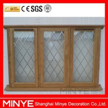 China classic style grill design security windows/aluminum wooden windows