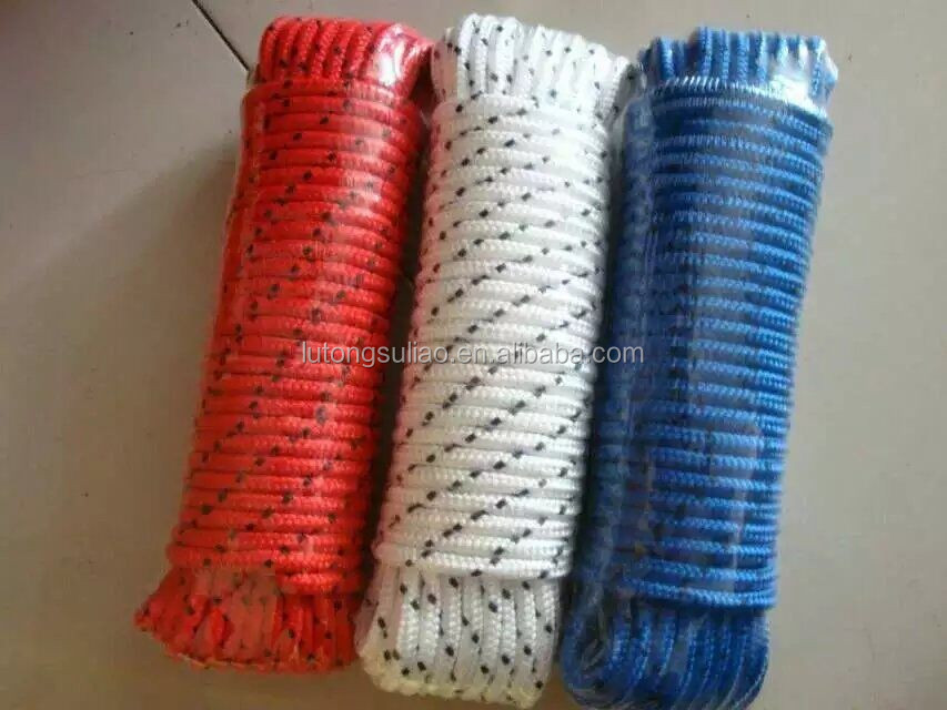 4mm polyester braided rope,climbing rope ,safety rope