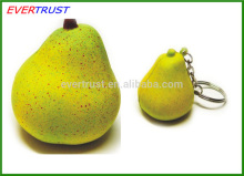 anti stress ball keychain pear shape keychain