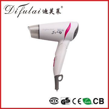 White Color Quiet Travel Hair Dryer