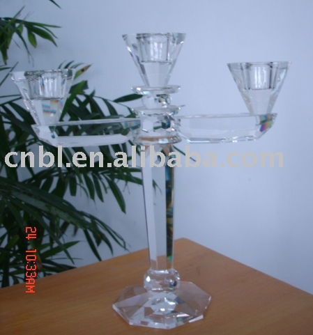 crystal candle holder