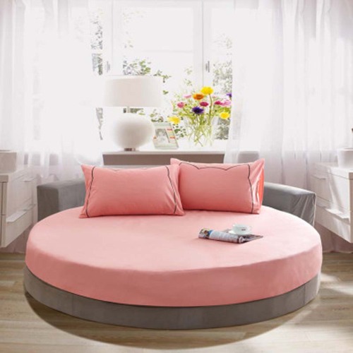 Round Anti-pull Mattress Cover Cartoon Soft Fitted Sheet with Elastic Band High Quality Mattress Protector Pad Air-Permeable