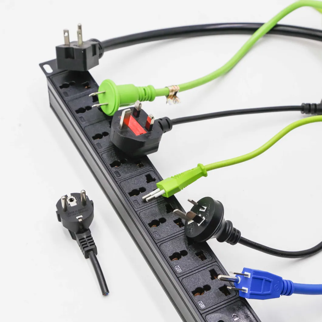 Rack Mount PDU IEC Series Power Strip for Network Cabinet NEMA 5-15p UL