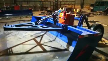 High efficiency agricultural laser land leveler