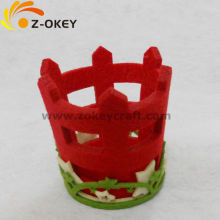 Home decor felt waste bin