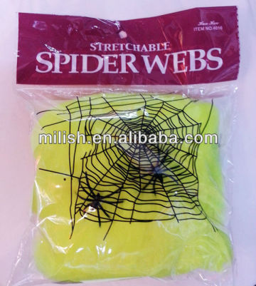 HH-0262 Yellow Spider Web/ Halloween decoration