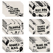 2024 New Halloween Linen Placemat - Skull Printed Square Heat Proof Mat for Party Dining Table Decoration