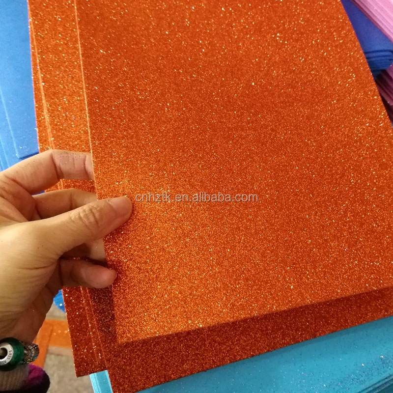 2018 Wholesale Glitter eva foam sheet, Adhesive glitter EVA Foam Sheet&Rolls