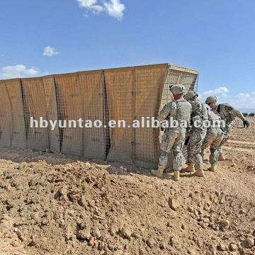 hesco type military barrier walls