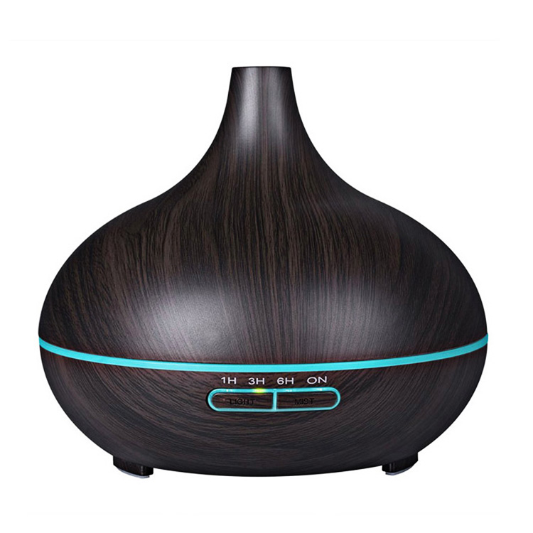 Kayu Kayu Ultrasonik Aroma Humidifier Air Mist Aromatherapy