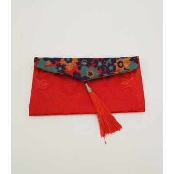 custom pattern silk envelope bag