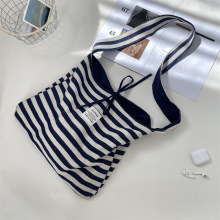 Custom Versatile Trendy Reversible Blue Canvas Tote Bag