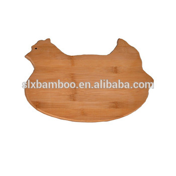 animal shape bamboo cutting board wholesale