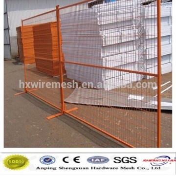 PVC orange temporary portable fence