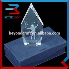 laser crystal cube for gift crystal golf club souvenirs