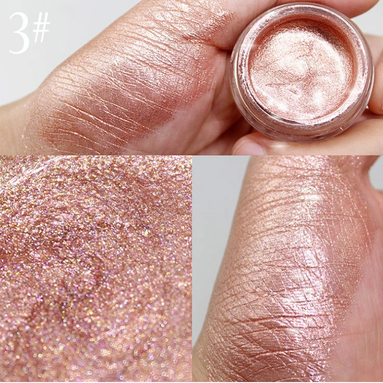 OEM Cosmetic High Pigment Cosmetics Makeup Private Label Cream Glitter Jelly Highlighter