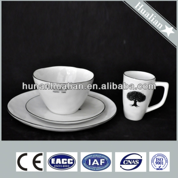 16pcs design your own porcelain dinnerware