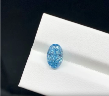 Oval Blue Lab Diamond 0.84ct VS2 HPHT