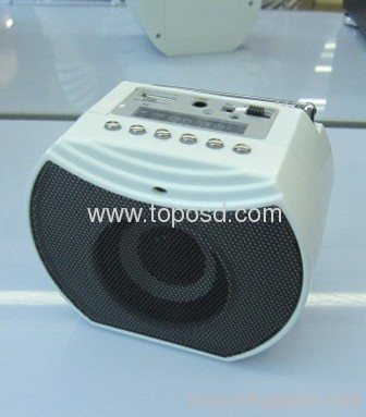 Plastic Usb Speaker Apple Shape Mini Speaker 