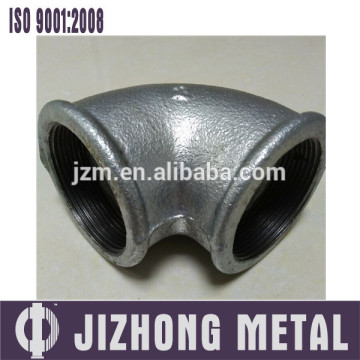 China Factory Malleable Iron Pipe Fittings, 90 degree elbow, bathroon accessory