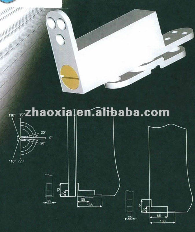 360 degree self closing concealed door hinge