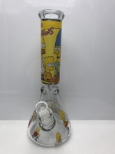 Cartoon Picture Popular Glass Bongs