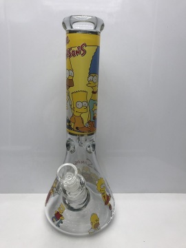 Cartoon Picture Popular Glass Bongs