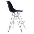 Chaises de bar en plastique modernes eames dsr base en fer