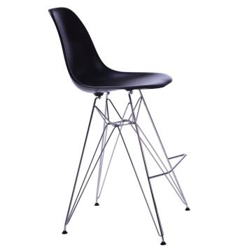 Modern eames dsr plastik bar sandalyeleri demir taban