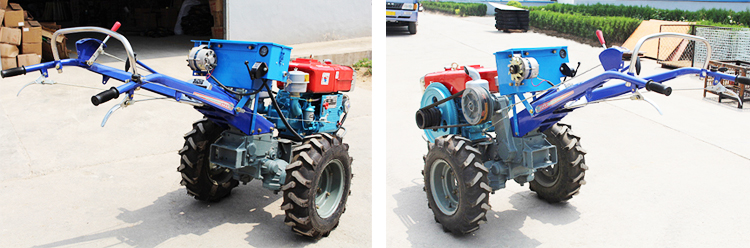 22hp hand tractor for trailer and plough  farm mini diesel hand walking tractor motocultor 20hp 22hp power tiller
